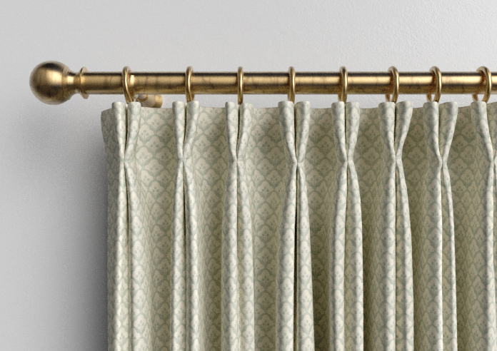 Trellis Prints, Scallop and Bud Green - Made to Measure Curtains - Image 10